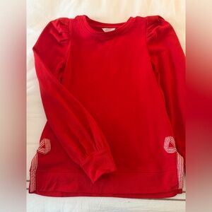 Crown & Ivy Vibrant Red Top
